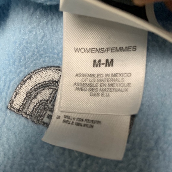 The North Face Womens Full Zip Jacket  Powder Blue Polartec Fleece Size Medium - Picture 6 of 10